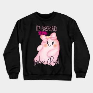 Speech language pathology assistants, SLPA, Halloween October breast cancer awareness. Crewneck Sweatshirt